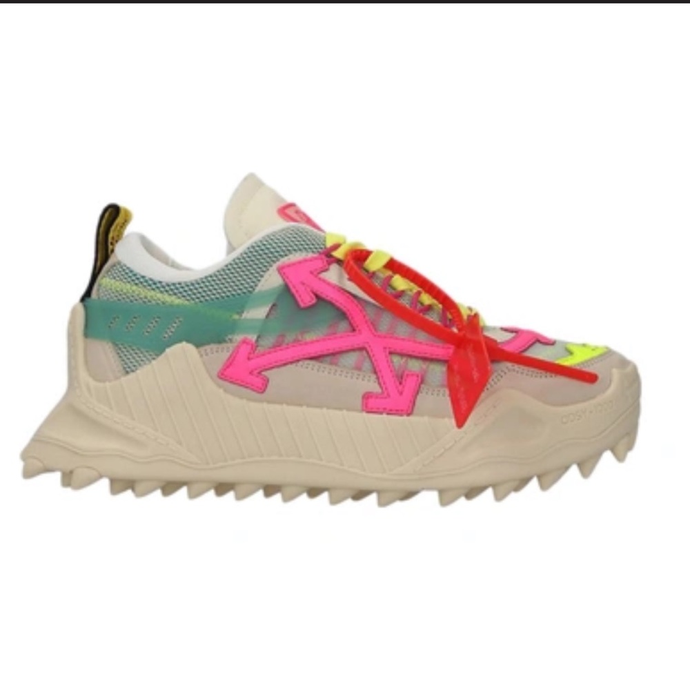Brand New, never worn Off-white Odsy-1000 Cream Pink/Cream color size EU 38
